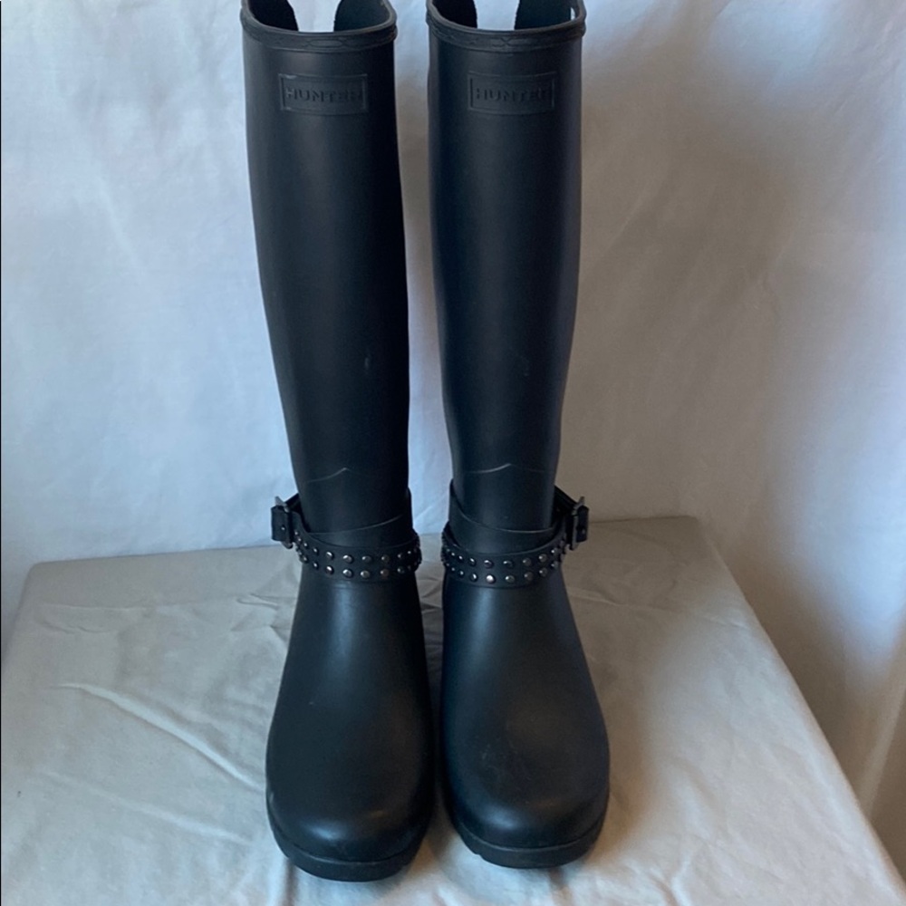 Tall Hunter Rain boots Black size 7